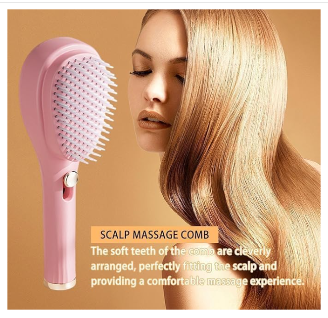 Auto-Cleanse Detangling Hairbrush and Massager™